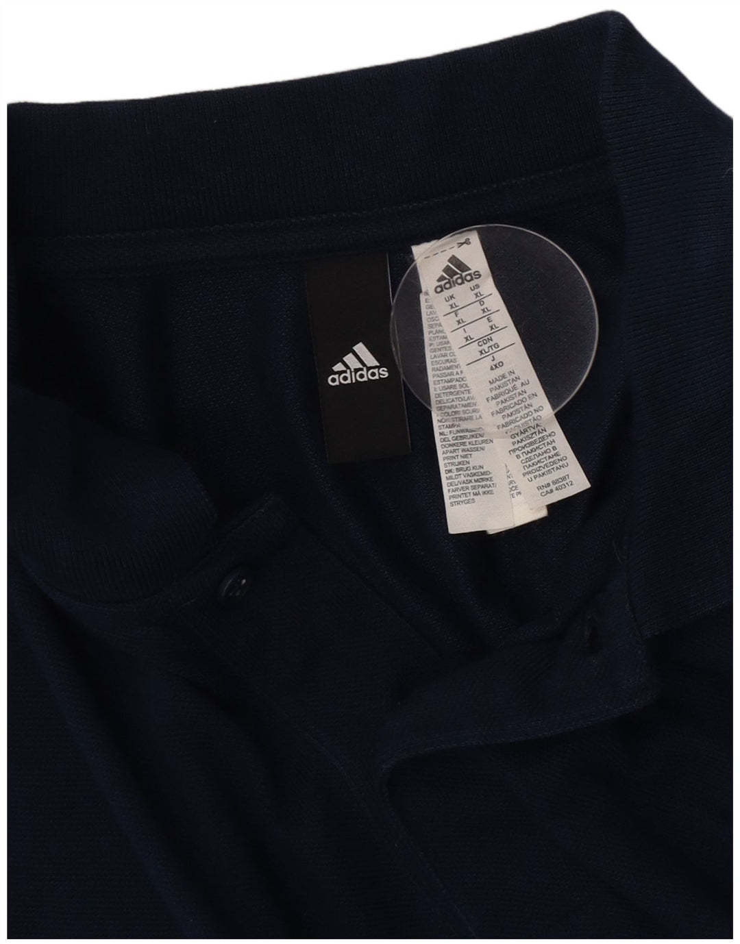 Мужская рубашка-поло Adidas XL темно-синяя