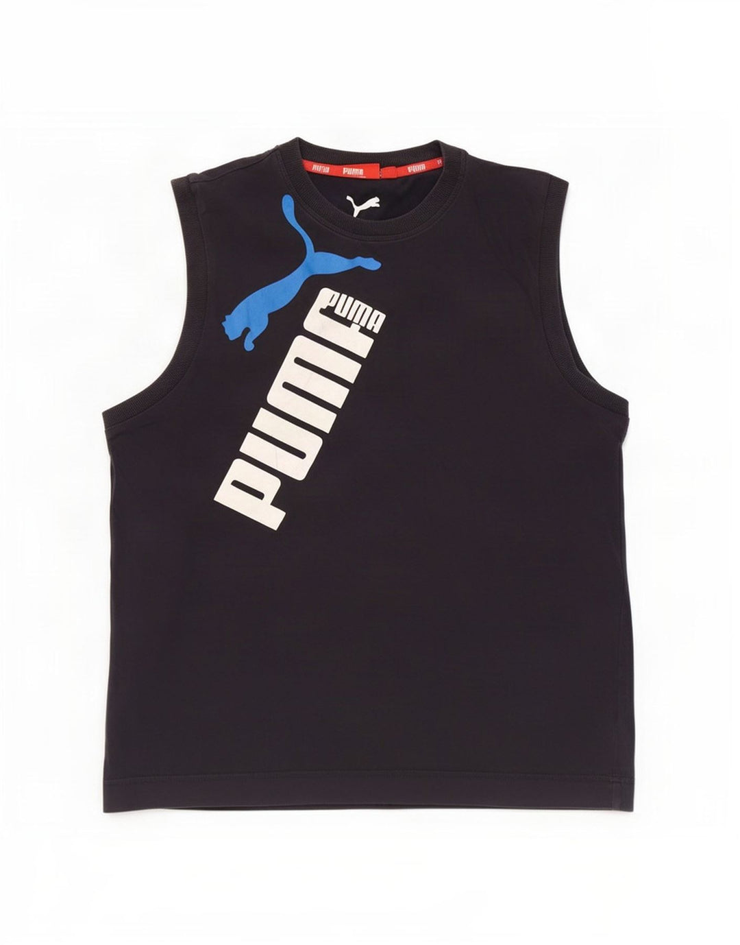 Мужской жилет с рисунком Puma, большой темно-синий
