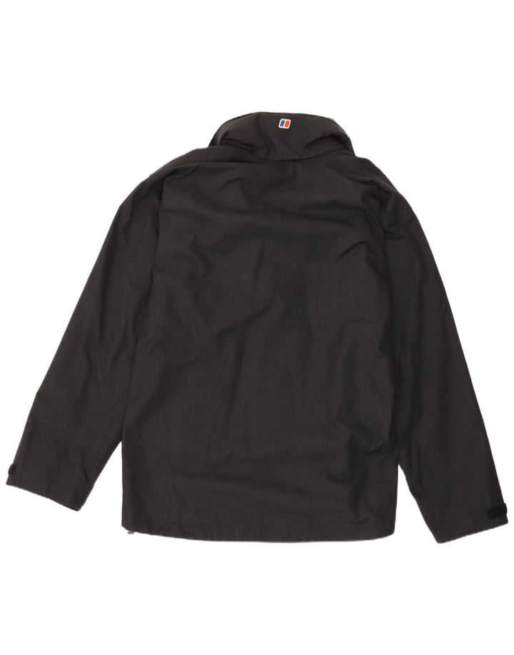 Berghaus Мужская дождевик с капюшоном UK 38 Средний Черный Нейлон