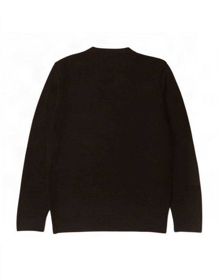 Мужской свитер с v-образным вырезом Marks & Spencer Blue Harbour, средний черный