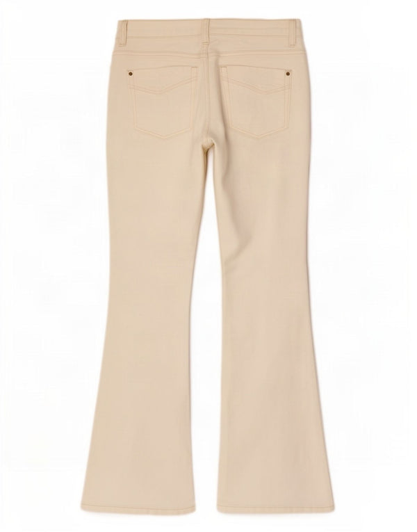Женские расклешенные джинсы Topshop Jessie W28 L30, белый хлопок