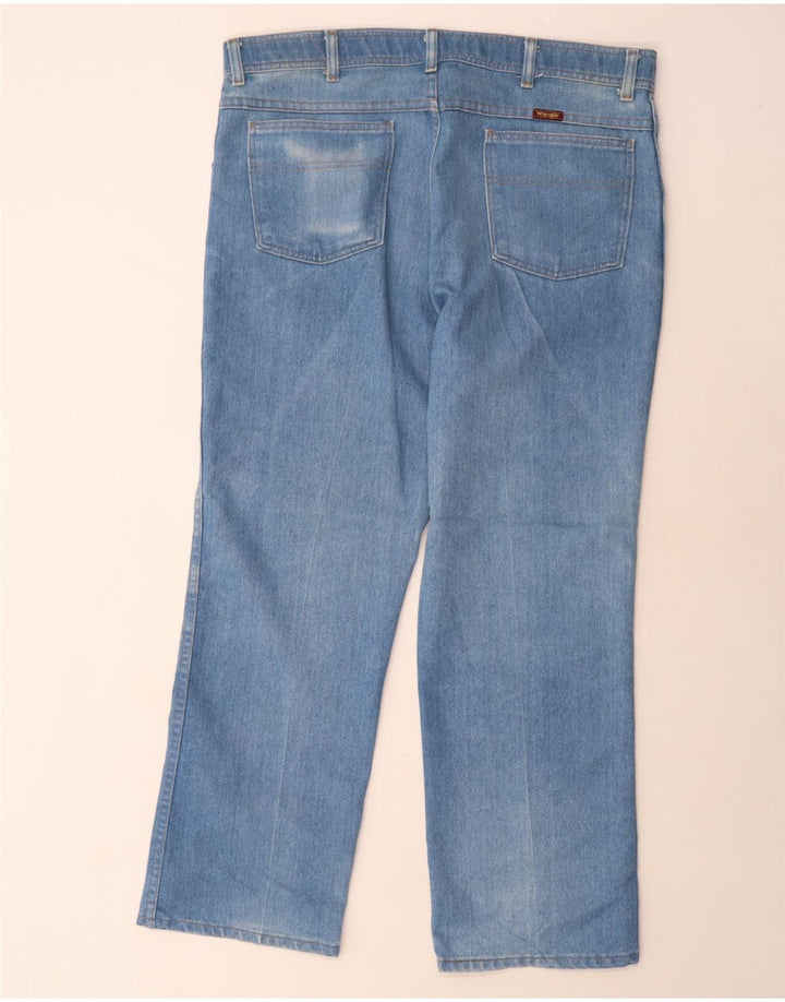 Мужские прямые джинсы WRANGLER стандартного кроя W38 L29, синий полиэстер