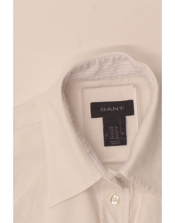 Женская рубашка Gant UK 10, маленькая, белый хлопок