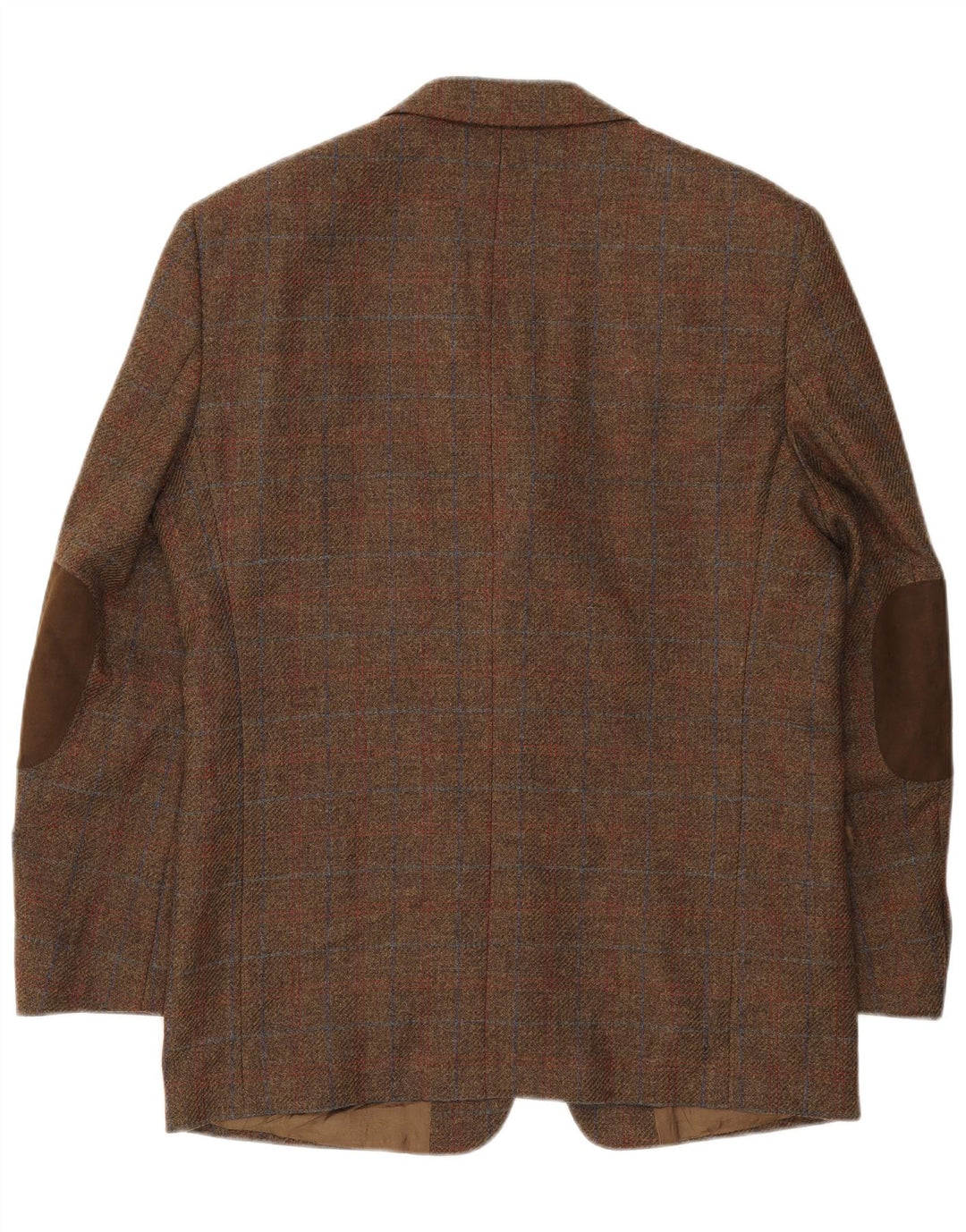 Мужской пиджак Gilberto с 3 пуговицами UK 40, большая коричневая клетка в клетку из натуральной шерсти