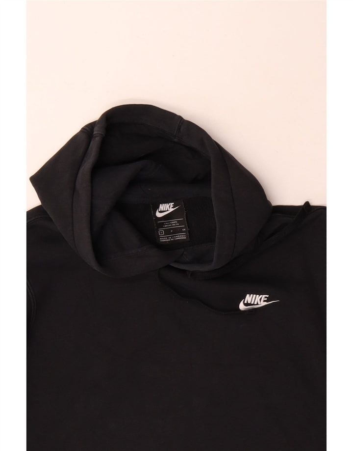 Мужской джемпер с капюшоном Nike, маленький черный, хлопок