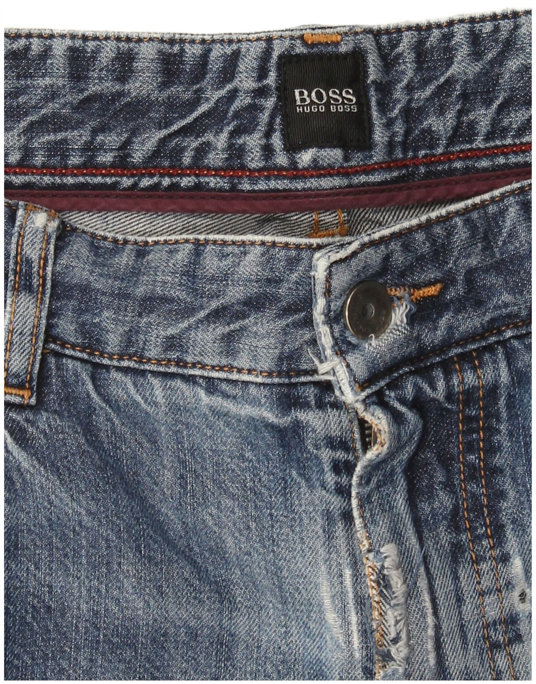Мужские прямые джинсы Hugo Boss W36 L31 синие