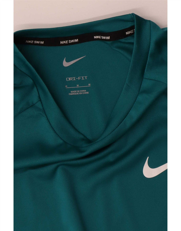 Мужская футболка Nike Dri Fit, средний синий полиэстер