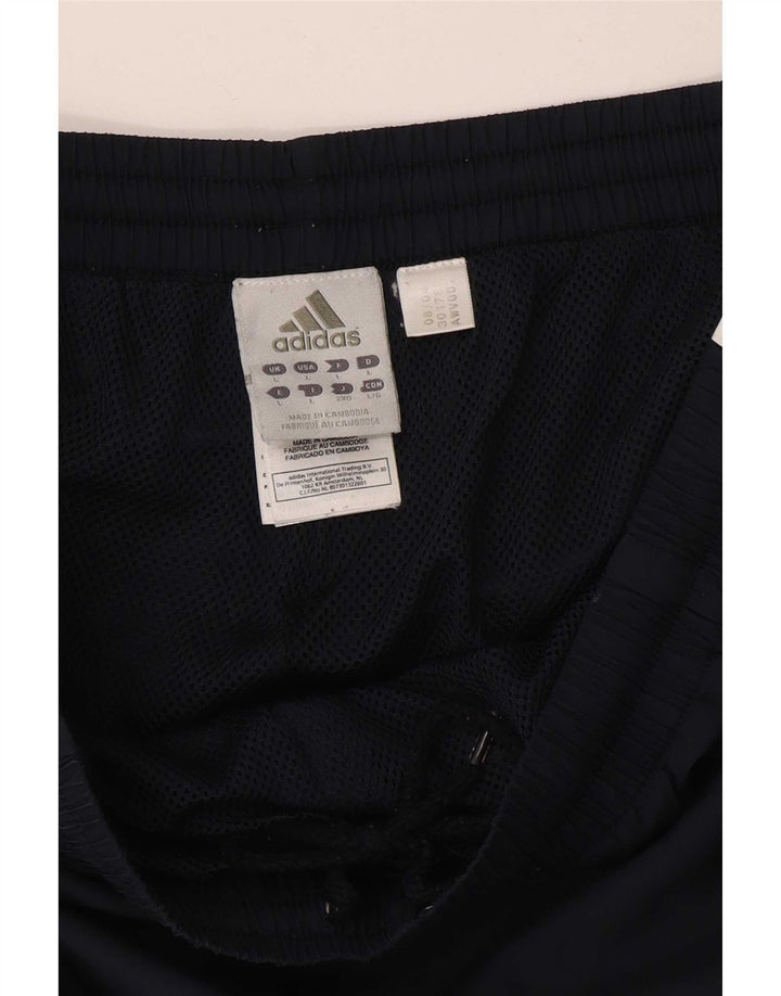Adidas Мужские спортивные брюки Джоггеры Большой темно-синий полиэстер