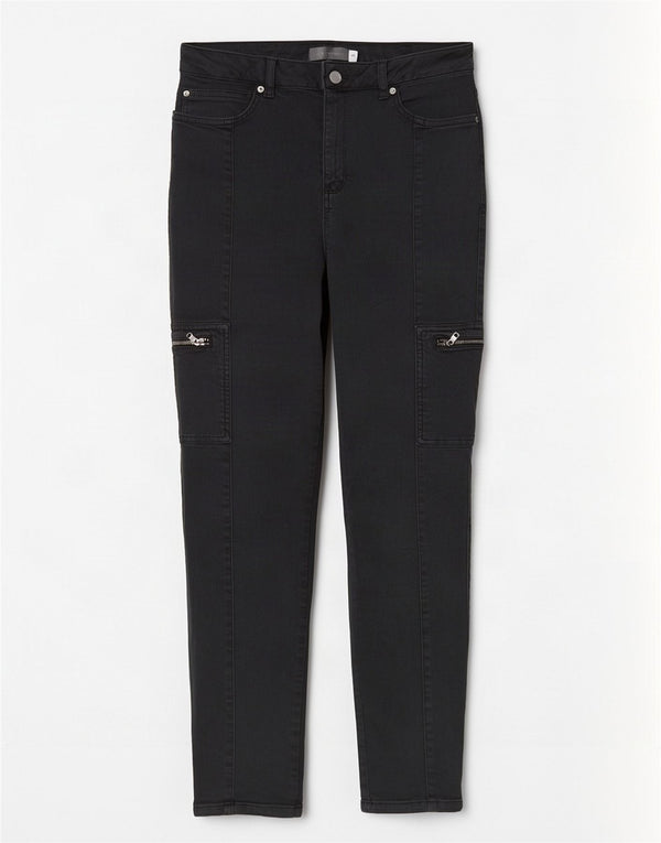 Женские джинсы скинни карго MINT VELVET UK 12, средние W30 L28, серый хлопок
