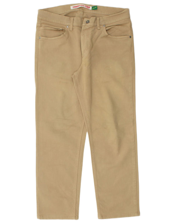 Carrera Mens 700 Regular Casual Брюки W36 L27 Бежевые хлопковые