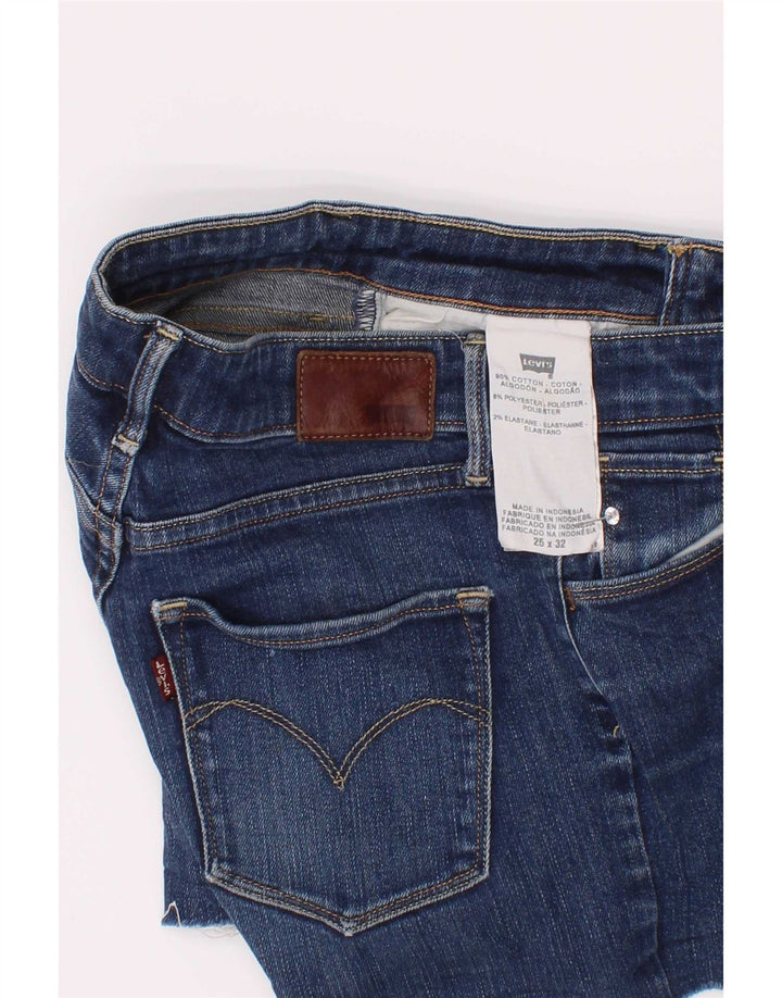 Женские джинсовые шорты Levi's W25 XS, синие, хлопок