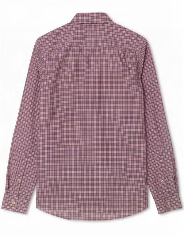 Мужская рубашка Jack Wills XS Темно-синяя хлопковая клетка в мелкую клетку