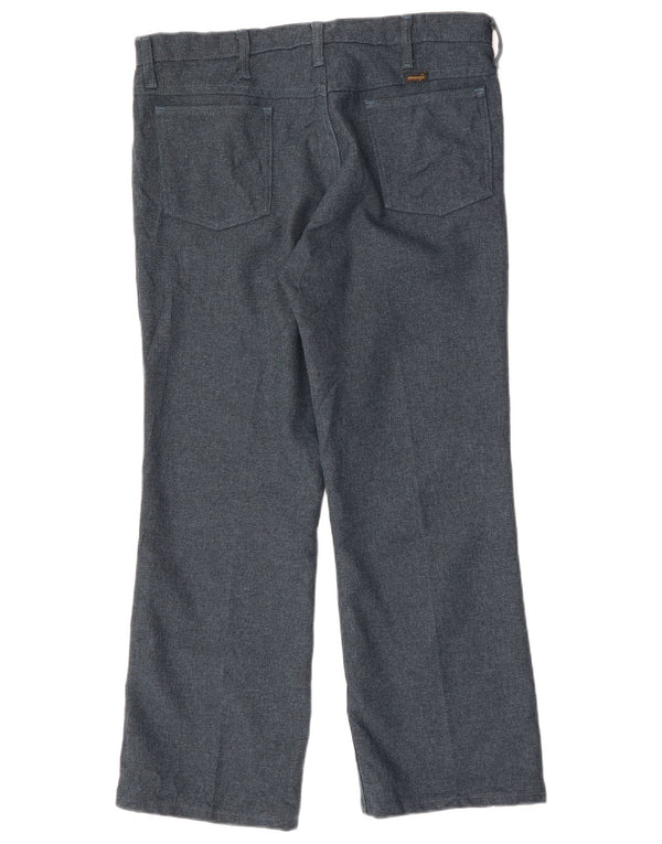 Мужские прямые повседневные брюки WRANGLER W36 L29 темно-синего цвета из полиэстера