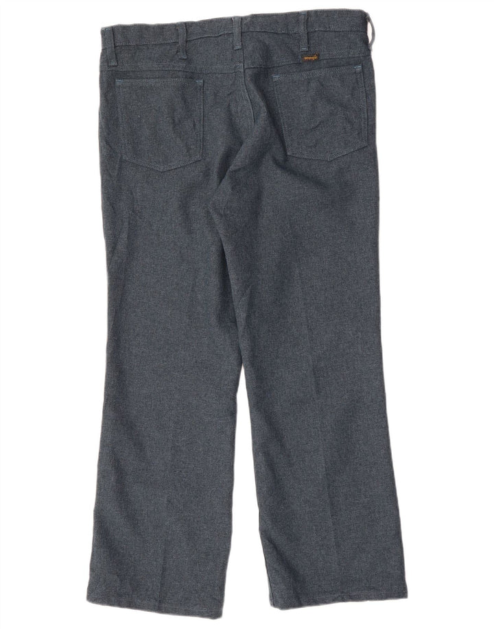 Мужские прямые повседневные брюки WRANGLER W36 L29 темно-синего цвета из полиэстера