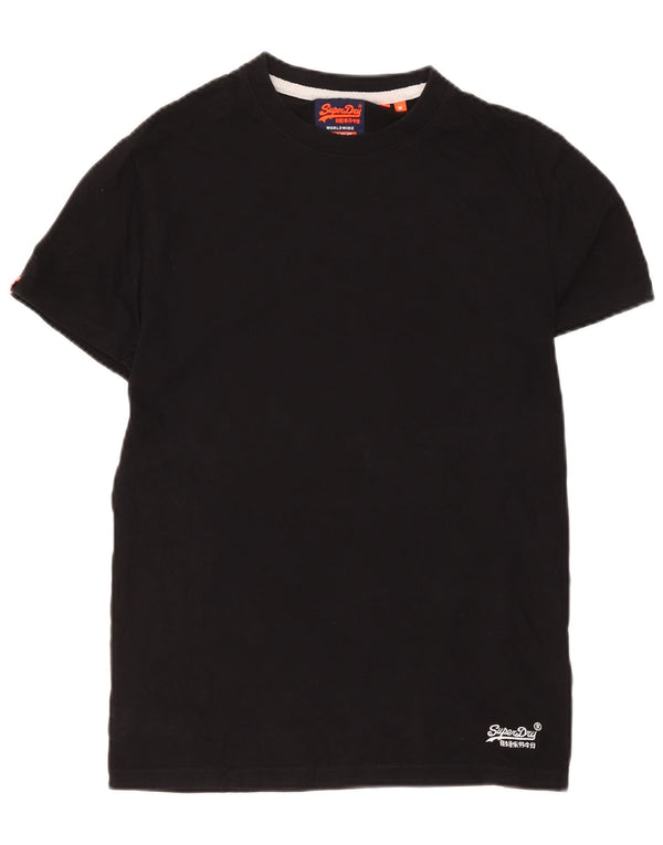 Мужская футболка Superdry Top из хлопка среднего размера, черная