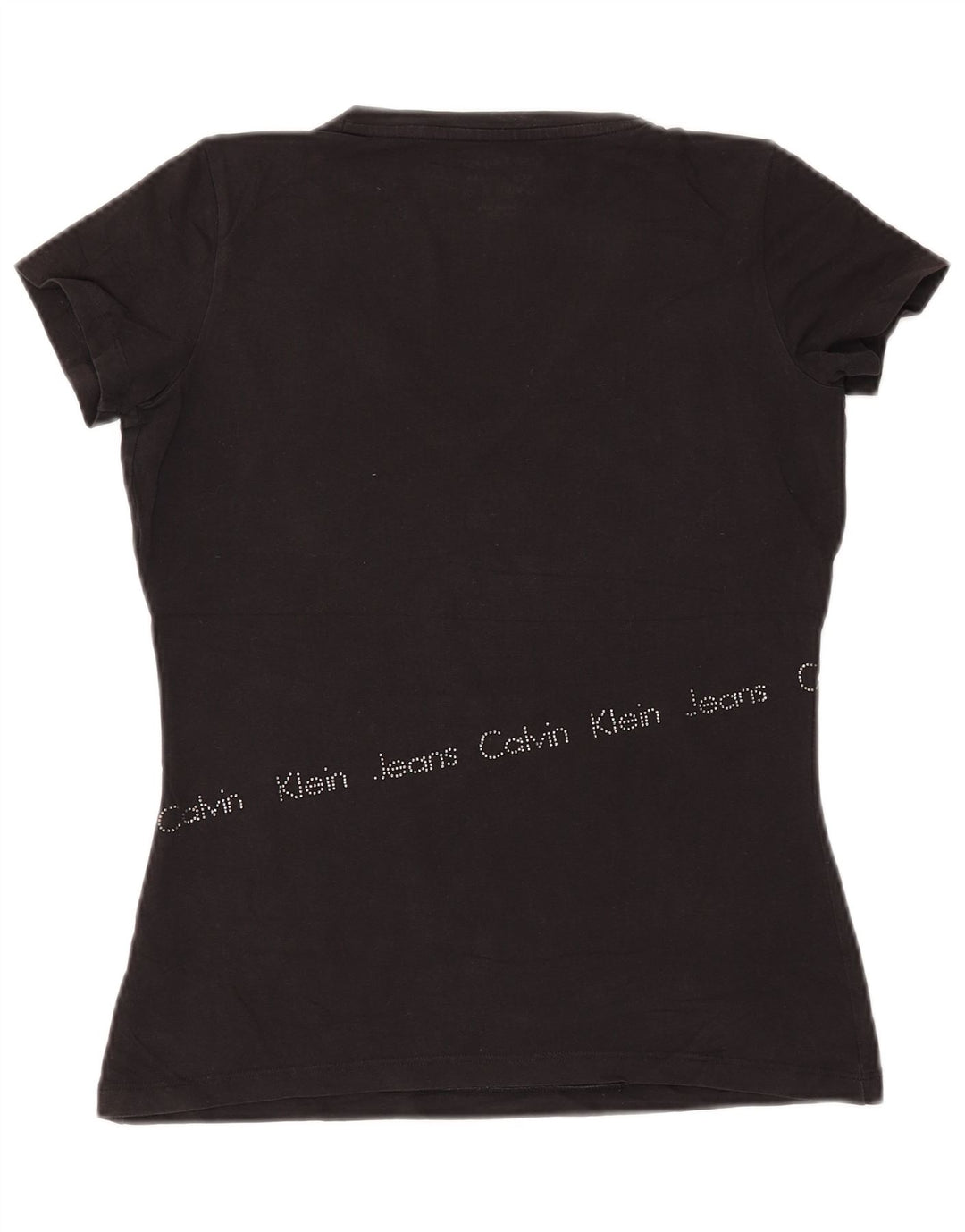 Женская футболка с рисунком CALVIN KLEIN JEANS Top UK 12, средний черный