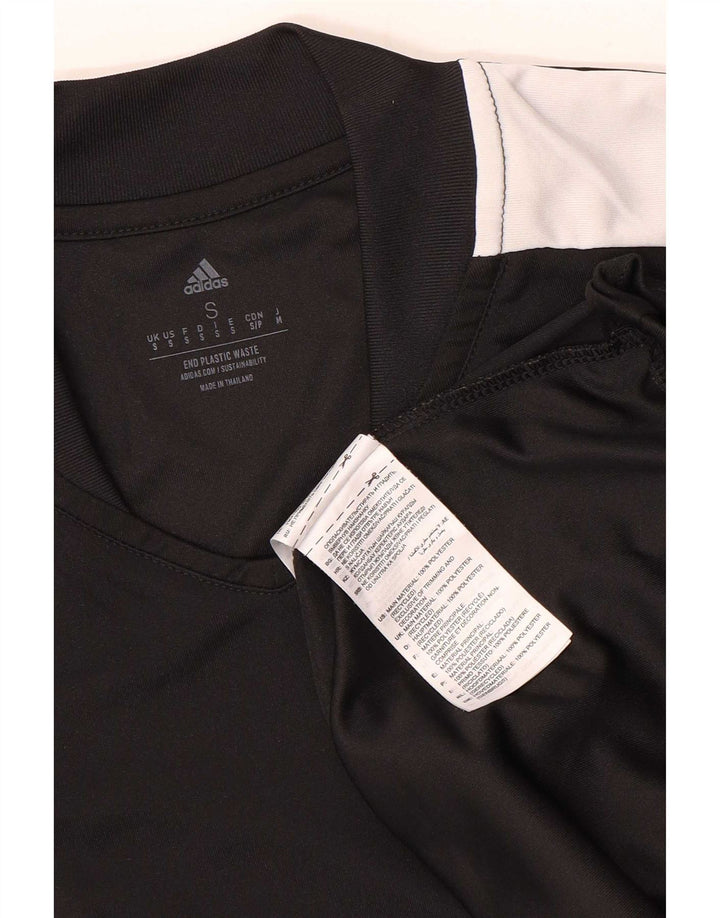 Мужская футболка Adidas Aeroready, маленький черный полиэстер с цветными блоками