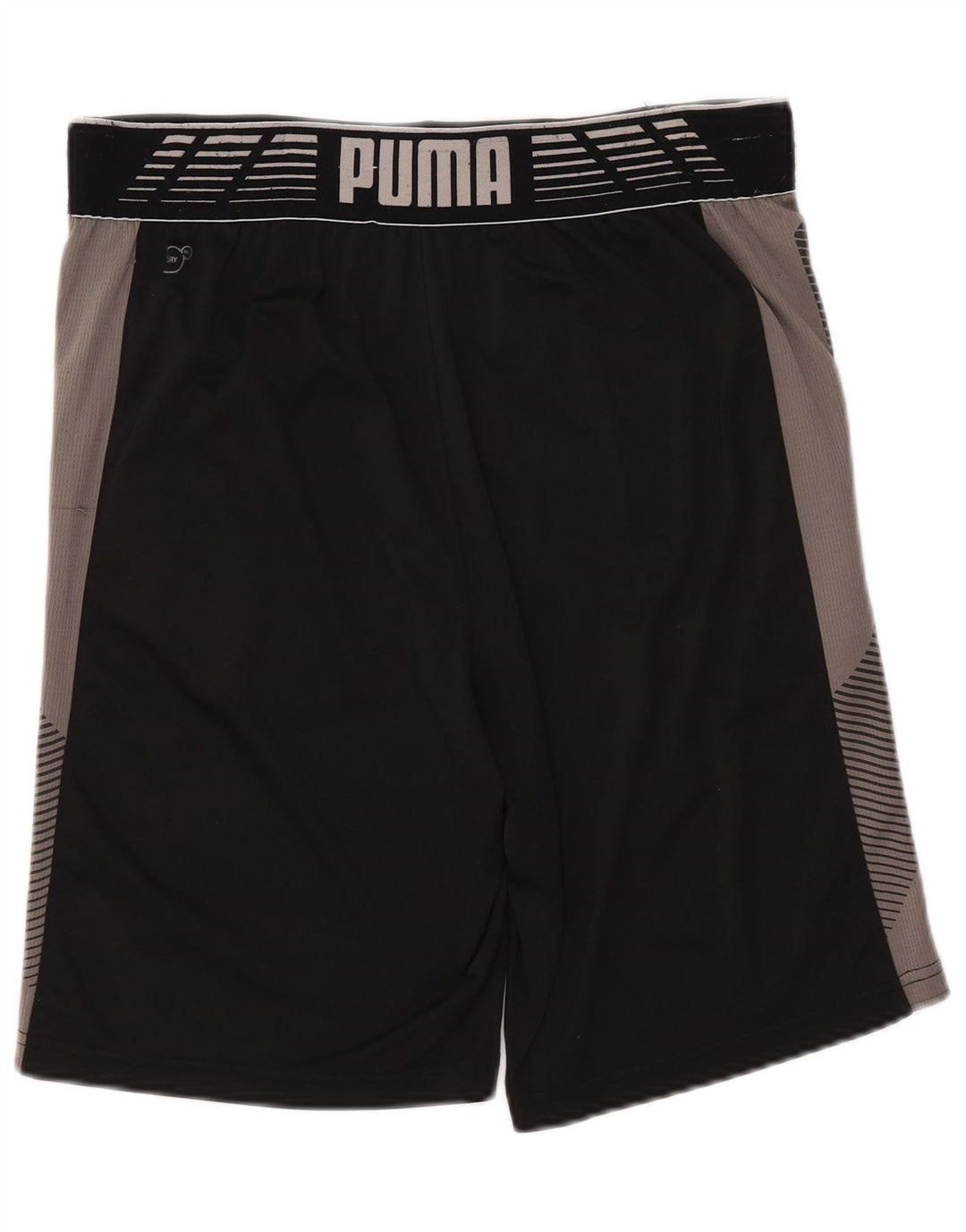 Мужские спортивные шорты PUMA с графическим рисунком, средние черные цветные блоки
