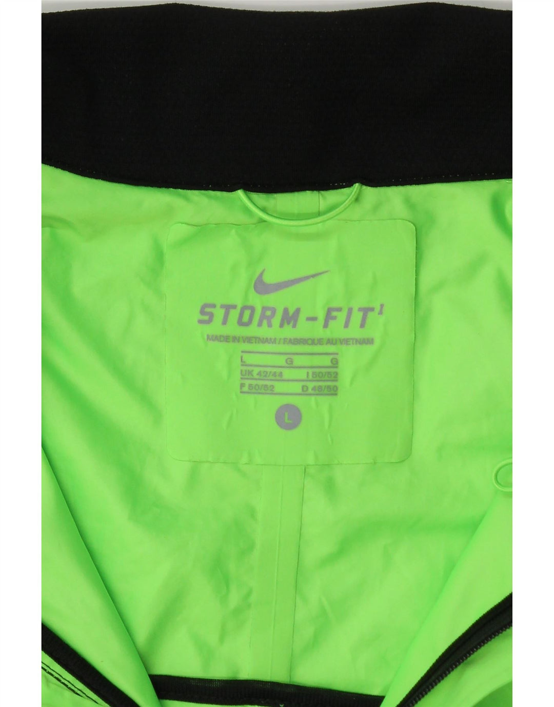 NIKE Mens Storm-Fit Rain Jacket UK 42/44 Large Green Polyester