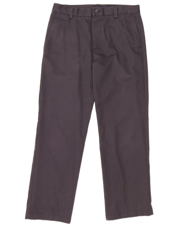 IZOD Мужские брюки-чиносы узкого кроя W30 L30 Темно-синие хлопковые