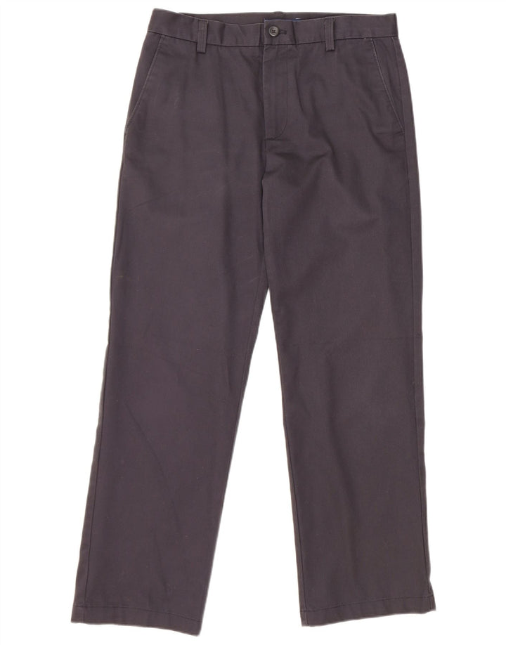 IZOD Мужские брюки-чиносы узкого кроя W30 L30 Темно-синие хлопковые