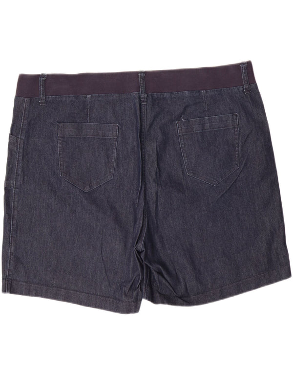 Женские джинсовые шорты LEE Riders со средней посадкой США 22 2XL W44 L7 Темно-синие хлопковые