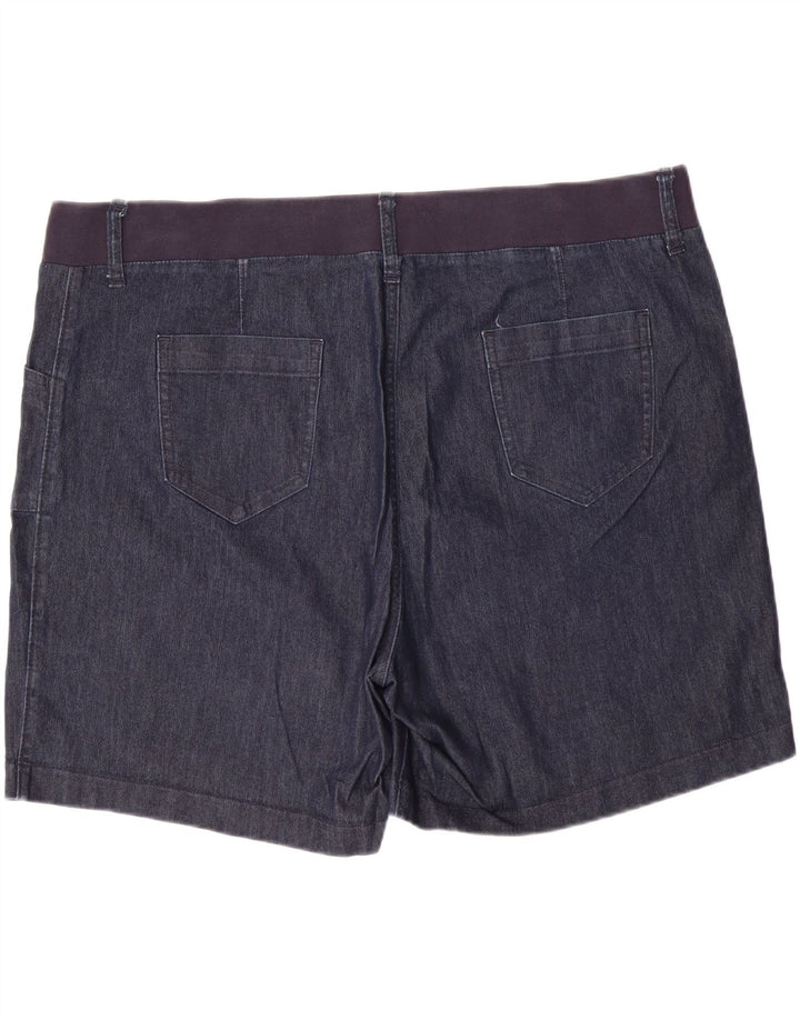 Женские джинсовые шорты LEE Riders со средней посадкой США 22 2XL W44 L7 Темно-синие хлопковые