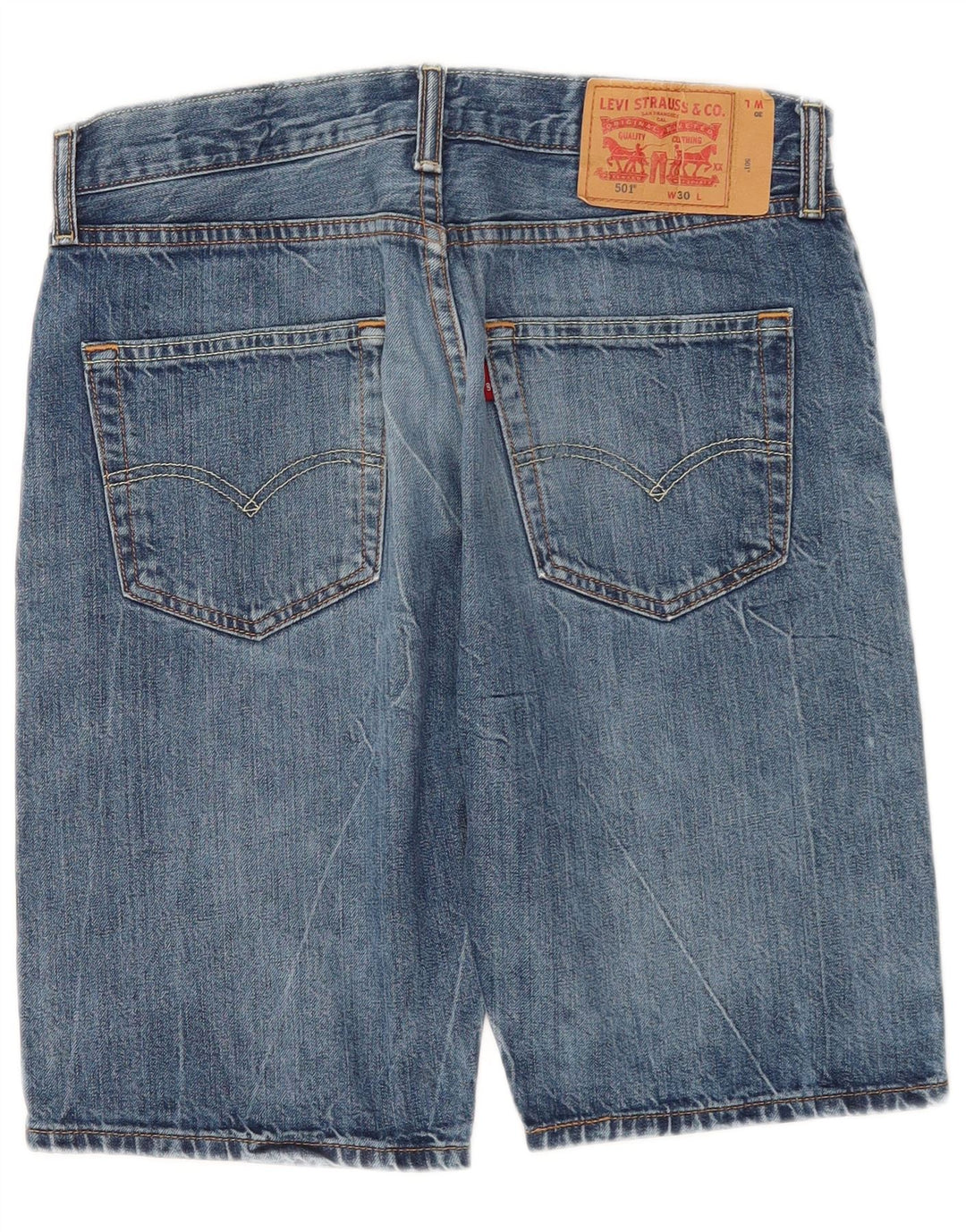 Мужские джинсовые шорты Levi's 501 W30, средний синий хлопок