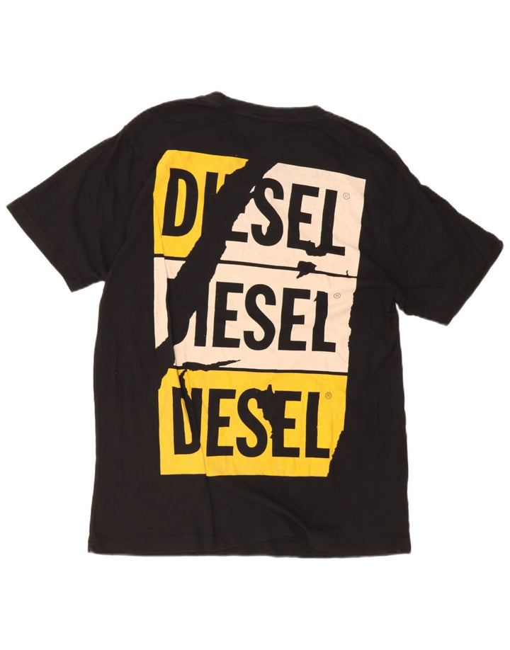 Мужская футболка с рисунком Diesel, средний черный