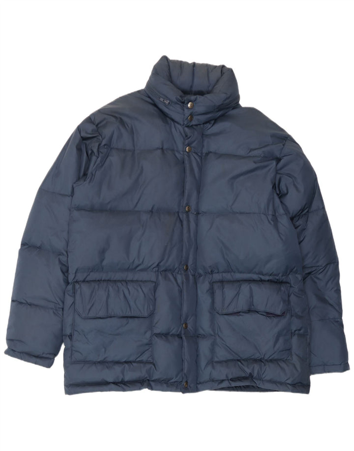 Invicta Мужская утепленная куртка свободного кроя с капюшоном UK 38 Medium Navy Blue