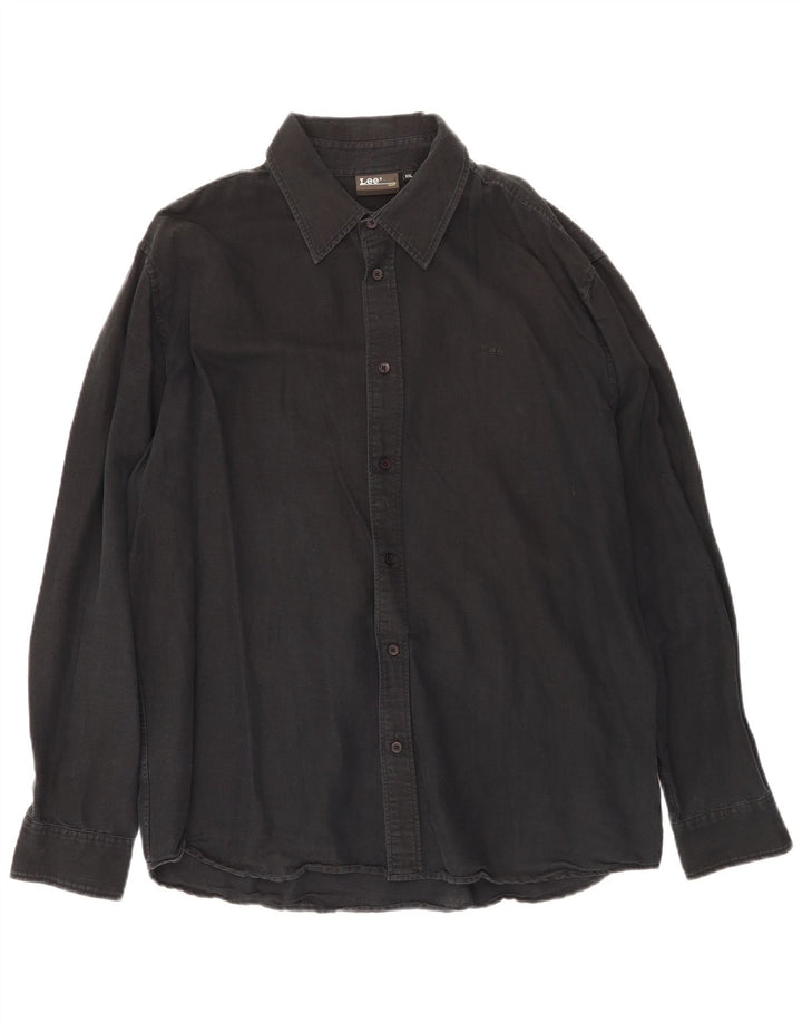 Мужская рубашка Lee 2XL, черный хлопок