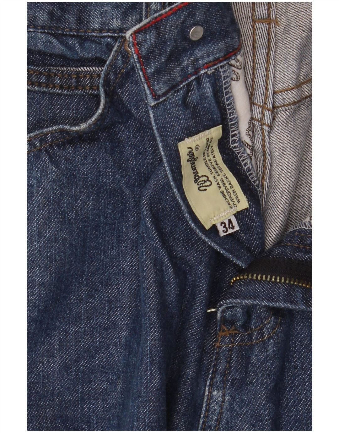Мужские прямые джинсы Wrangler W34 L33, синий хлопок
