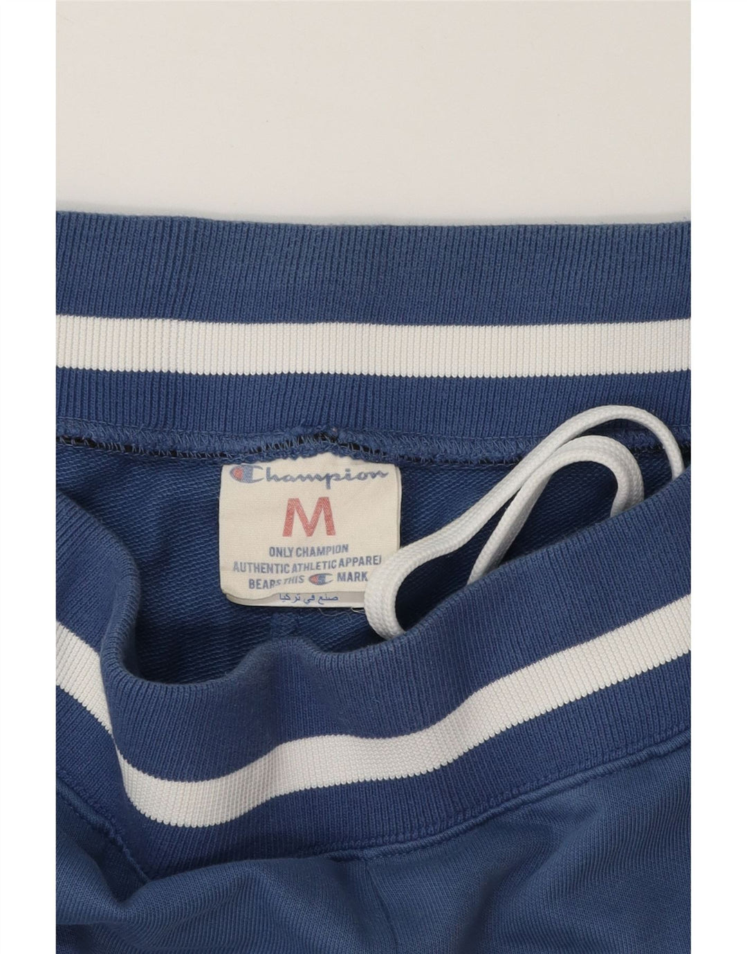 CHAMPION Mens Graphic Tracksuit Trousers Joggers Medium  Blue Colourblock Vintage Champion and Second-Hand Champion from Messina Hembry 