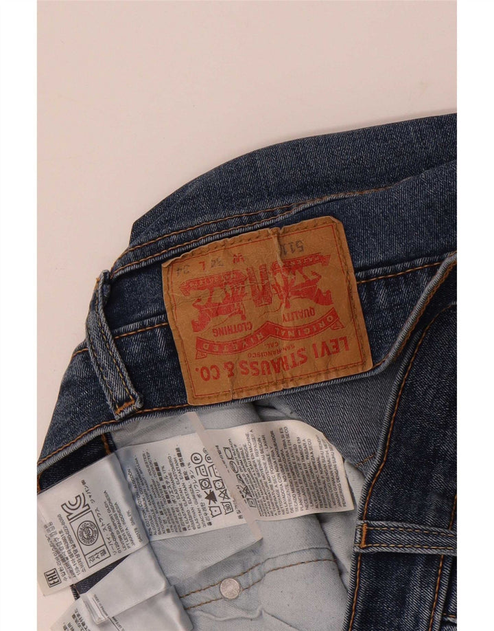 Мужские джинсы Levi's Slim 511 W34 L34 синие, хлопок