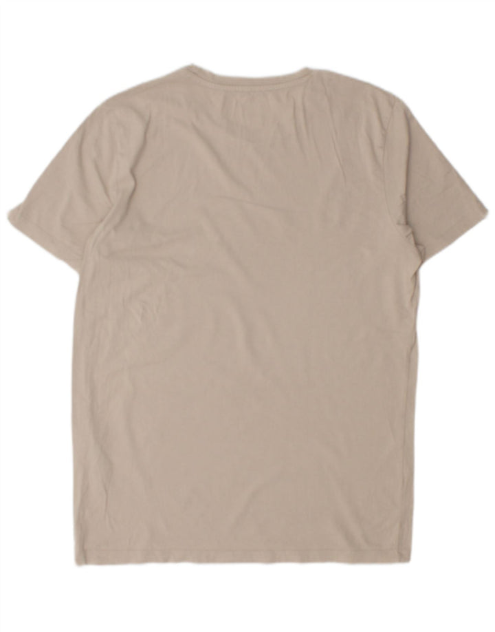 JACK & JONES Мужская футболка из хлопка среднего бежевого цвета