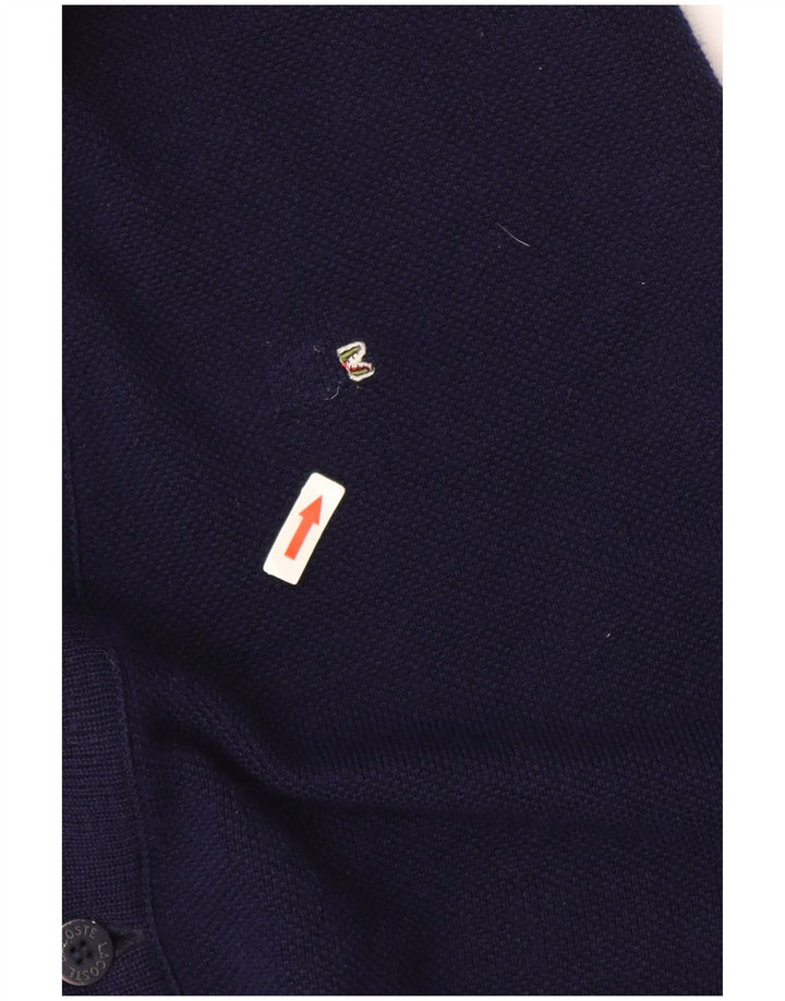 Мужской кардиган Lacoste, размер 6 XL, темно-синий, шерсть