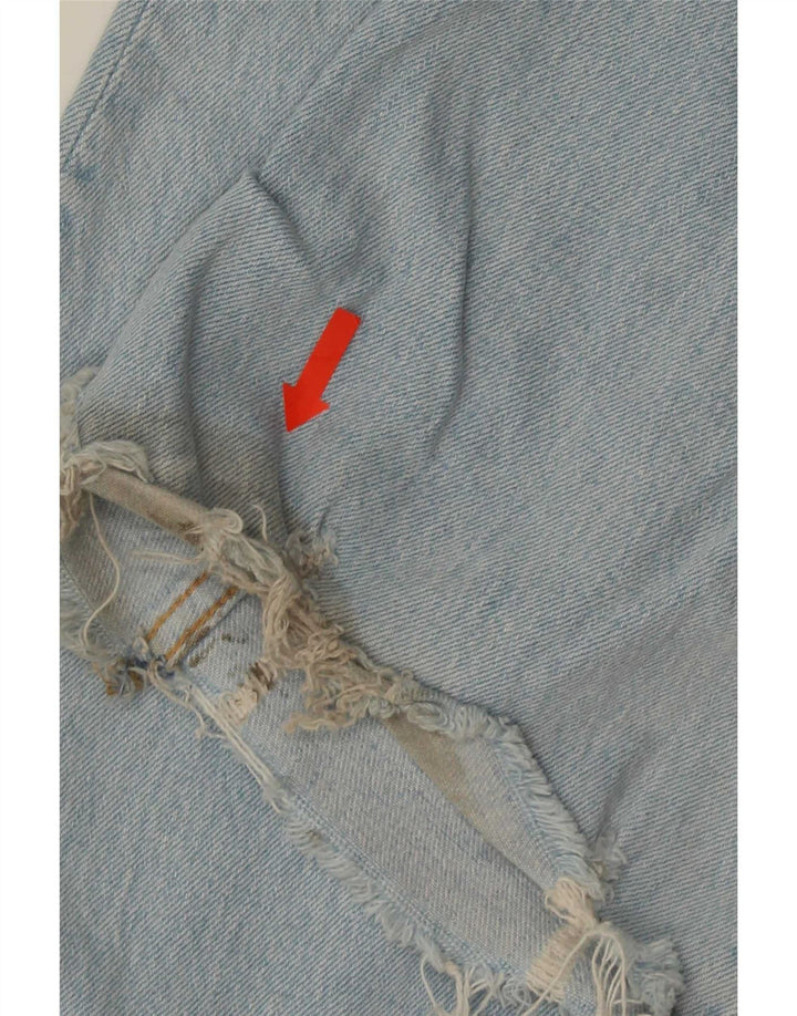 Женские высокие расклешенные джинсы Zara EU 34 2XS W24 L36 синие