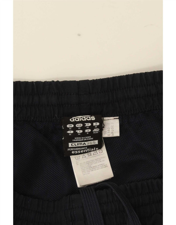 Мужские спортивные шорты Adidas Climalite среднего размера, темно-синие, полиэстер