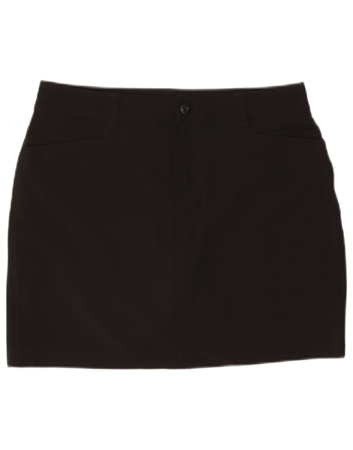 Женская мини-юбка EDDIE BAUER US 8 Medium W30, черный полиэстер