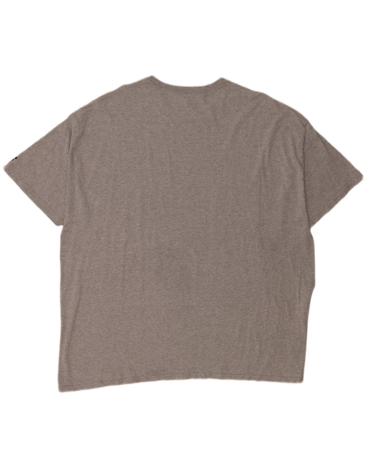 Мужская футболка с рисунком Russell Athletic Baylor Bears, топ 3XL, серый хлопок