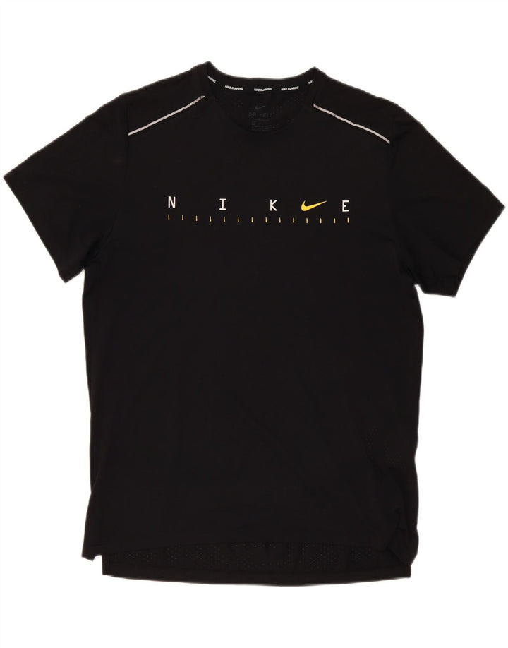 Мужская футболка NIKE Dri Fit с рисунком, большой черный полиэстер