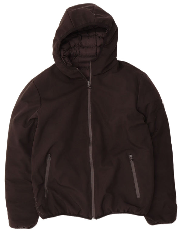 COLMAR Womens Hooded Reversible Padded Jacket UK 20 2XL Black Polyester