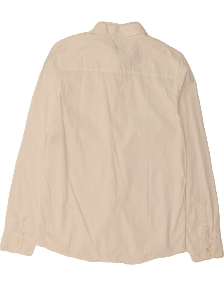 BENETTON Boys Shirt 13-14 Years 3XL White Cotton Vintage Benetton and Second-Hand Benetton from Messina Hembry 