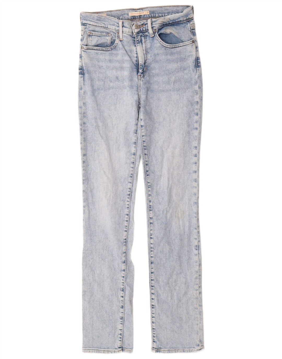 Женские прямые джинсы Levi's 724 с высокой посадкой W27 L32, синие, хлопок