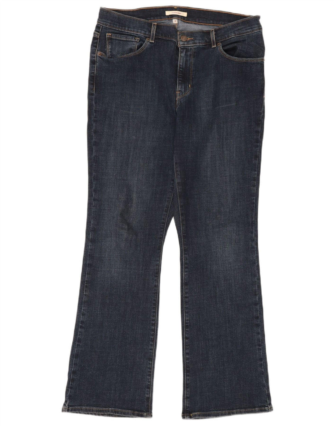 Женские классические джинсы LEVI'S Bootcut US 12, большие W31 L30, синие, хлопок
