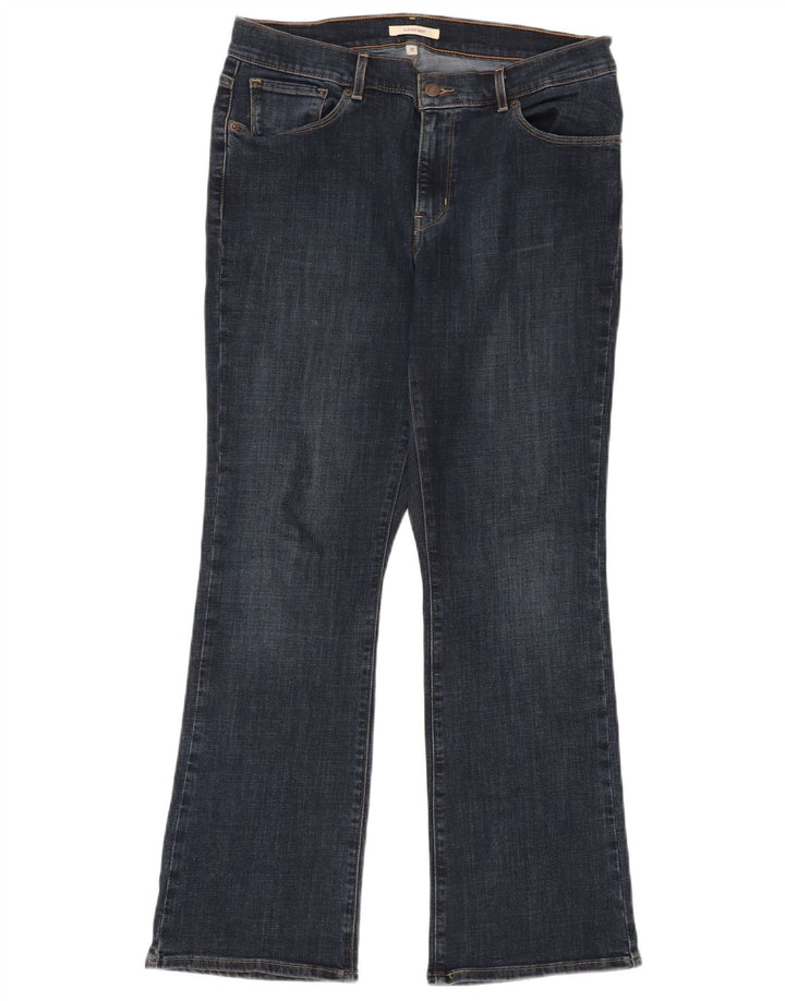 Женские классические джинсы LEVI'S Bootcut US 12, большие W31 L30, синие, хлопок