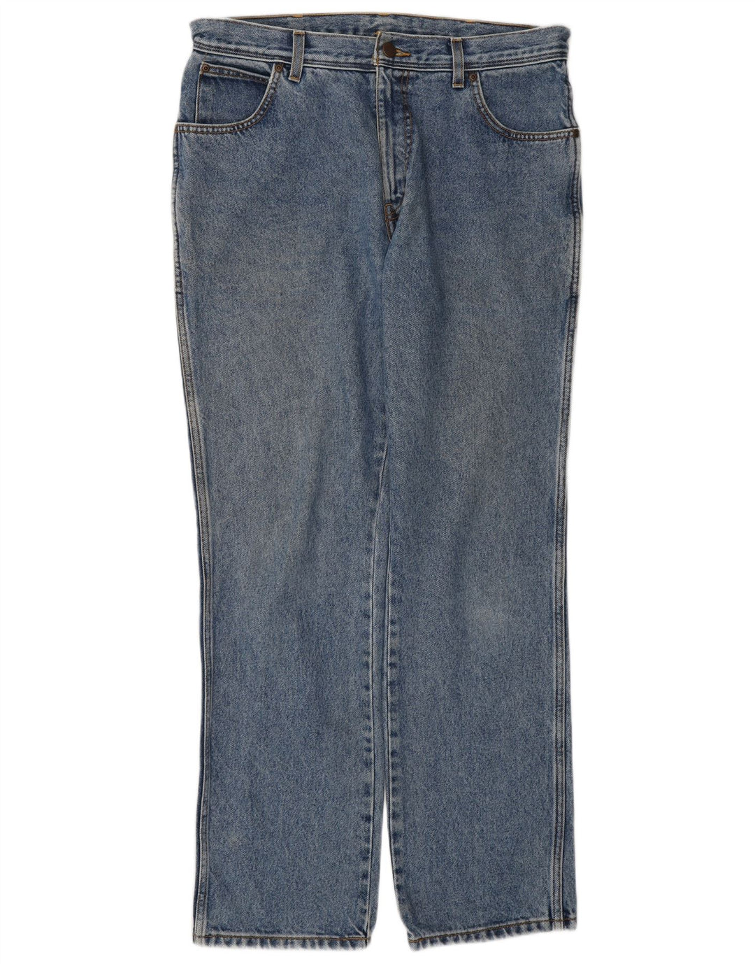 Мужские прямые джинсы Wrangler стандартного кроя W34 L32, синие, хлопок
