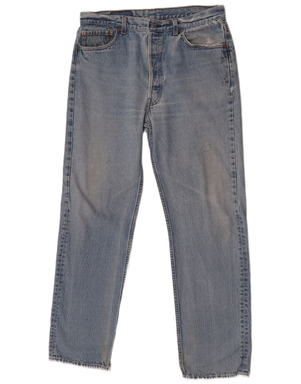 Мужские прямые джинсы Levi's 501 W36 L32 синие, хлопок