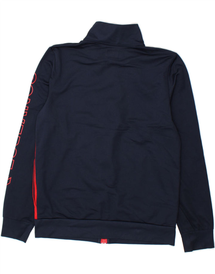 CONVERSE Boys Tracksuit Top Jacket 13-14 Years XL Navy Blue Colourblock Vintage Converse and Second-Hand Converse from Messina Hembry 