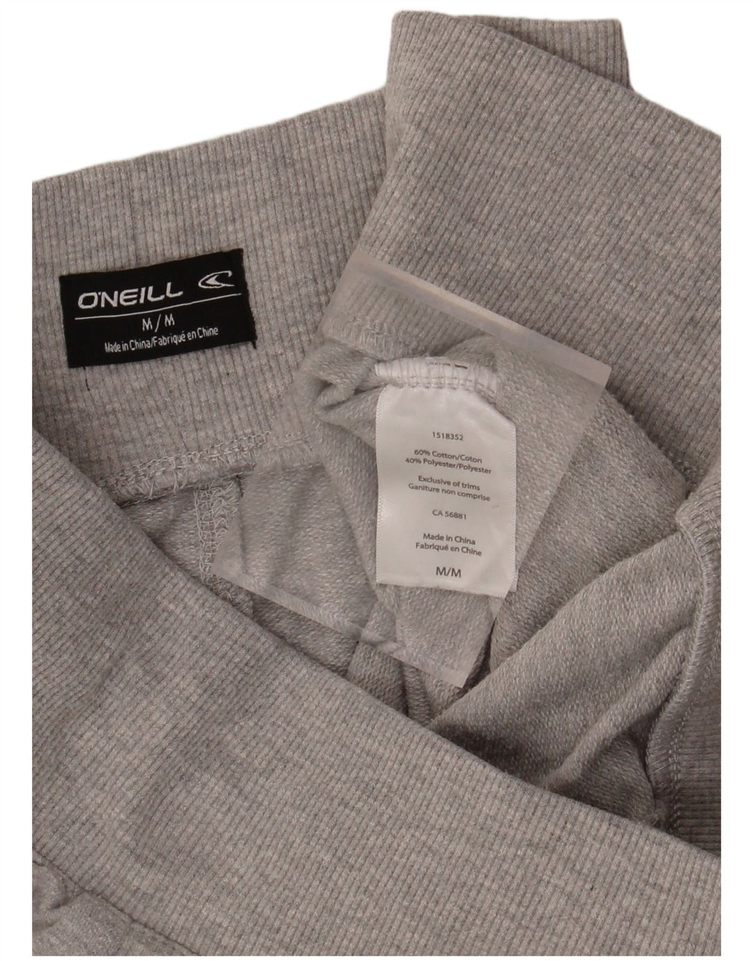 O'NEILL Womens Tracksuit Trousers Joggers UK 14 Medium  Grey Cotton